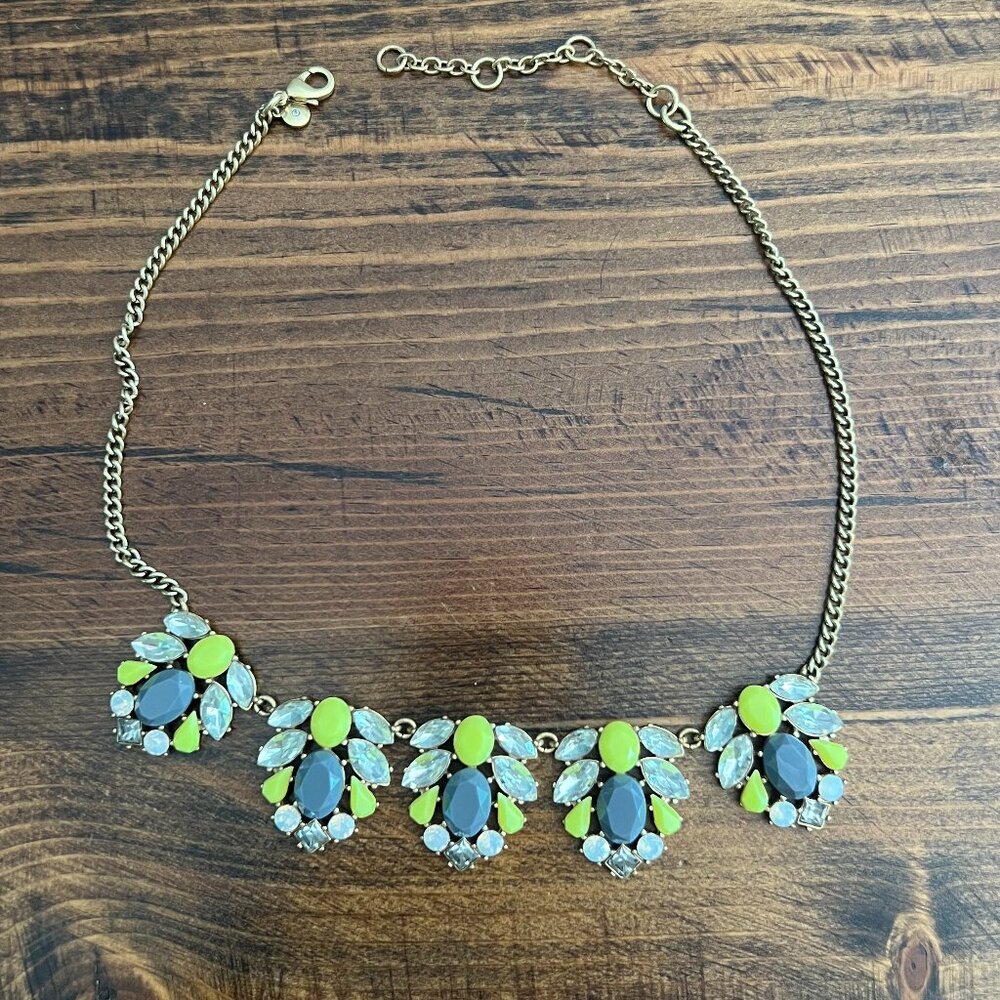 J. Crew - Yellow and Grey Statement Necklace